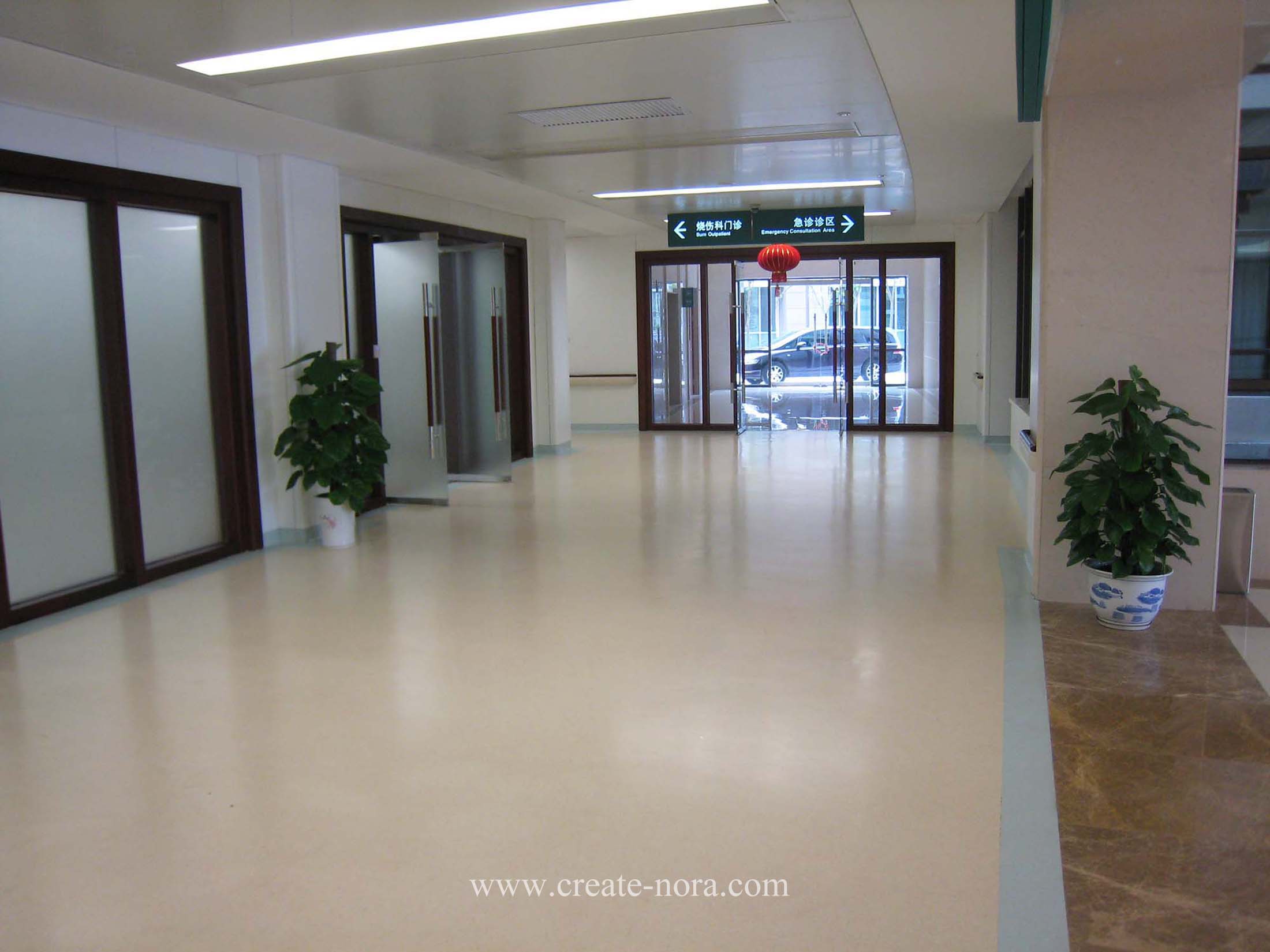 the photo of nora rubber flooring in Hainan Hospital of Chinese PLA General Hospital 2